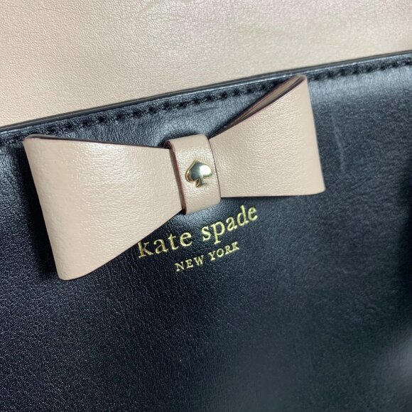 KATE SPADE New York Baldwin Street Maryanne Shoulder Bag Tote Black/Almond Leath - Picture 6 of 11